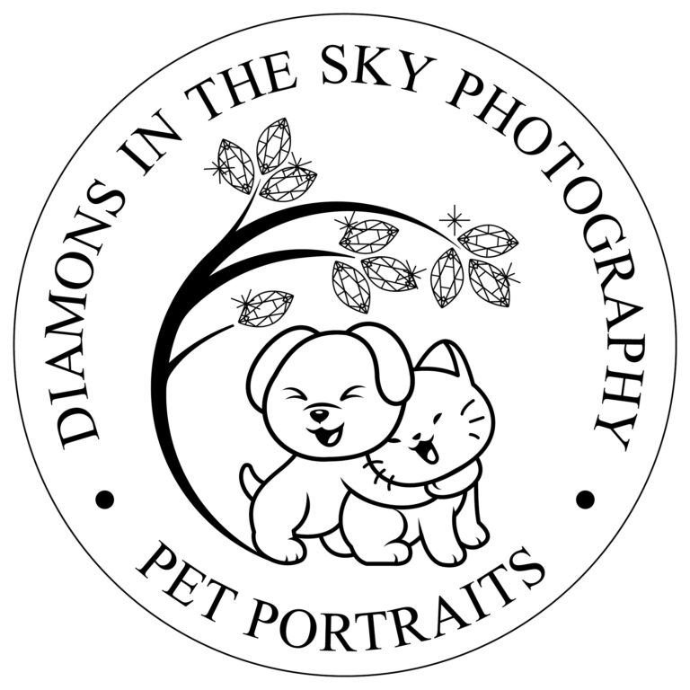 Diamonds in the Sky Pets Logo Round Black 1 768x768